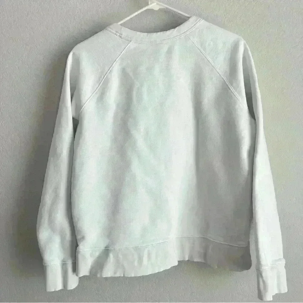 Athleta White Limitless Graphic Crew Sweater Size Medium‎